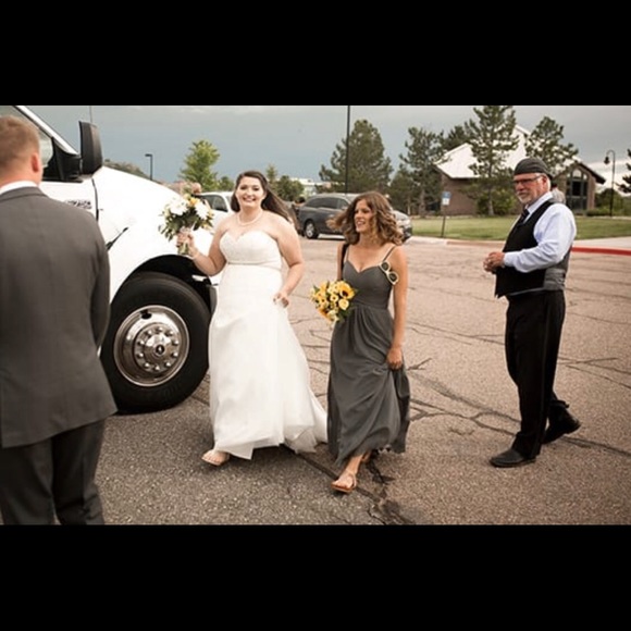 Grey Bridesmaid Dress - Picture 2 of 2